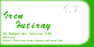 iren hutiray business card