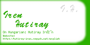 iren hutiray business card